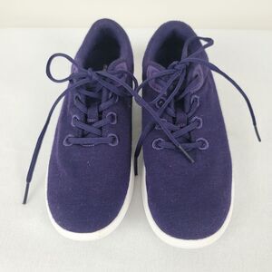 Merinos Australian Women's Lace-Up Sneakers Deep Purple Sz 6 Merino Wool